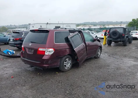 2007 Honda Odyssey Ex-L z USA, uszkodzony, nr VIN 5FNRL38707B453788
